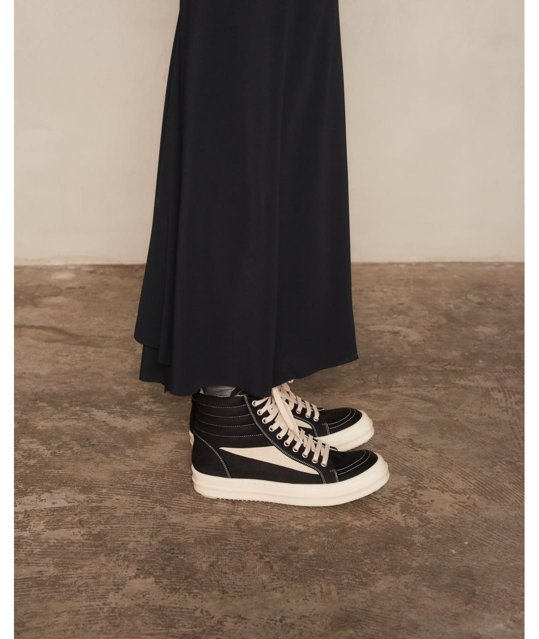 RICK OWENS Черные кеды, фото 7