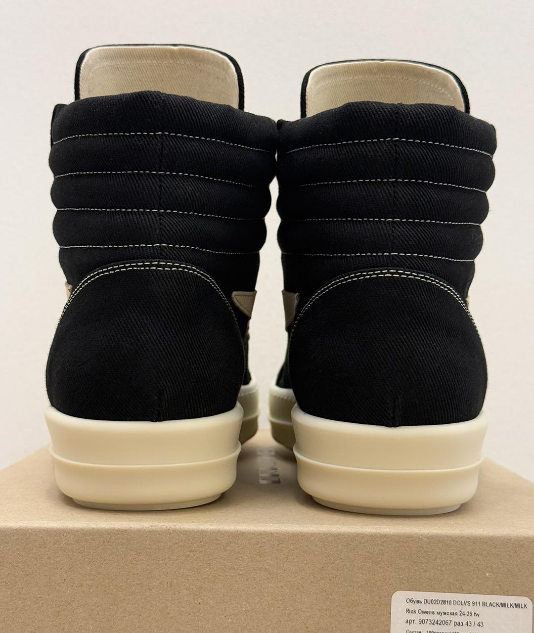 RICK OWENS Черные кеды, фото 4