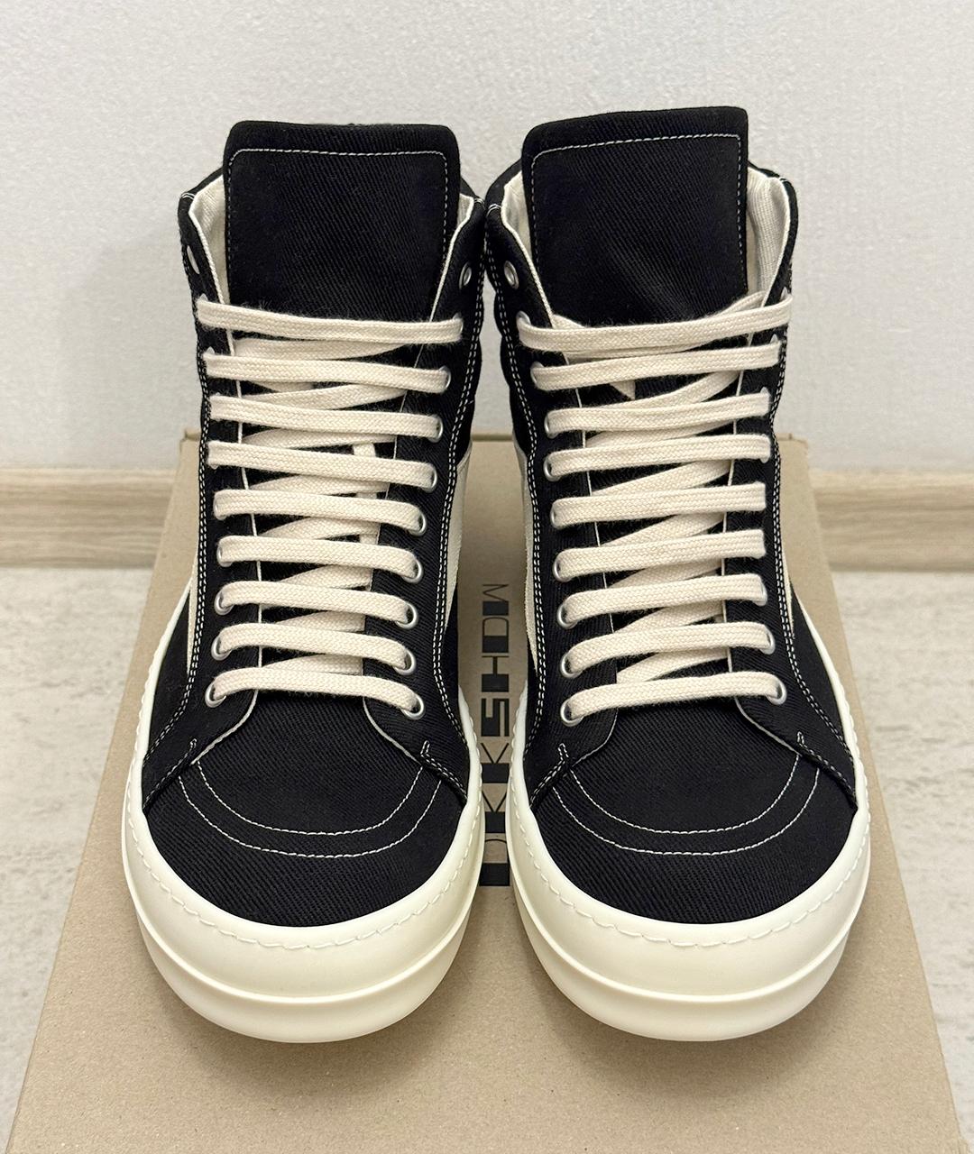 RICK OWENS Черные кеды, фото 3