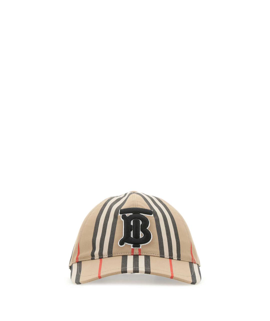 BURBERRY Бежевая хлопковая кепка, фото 1