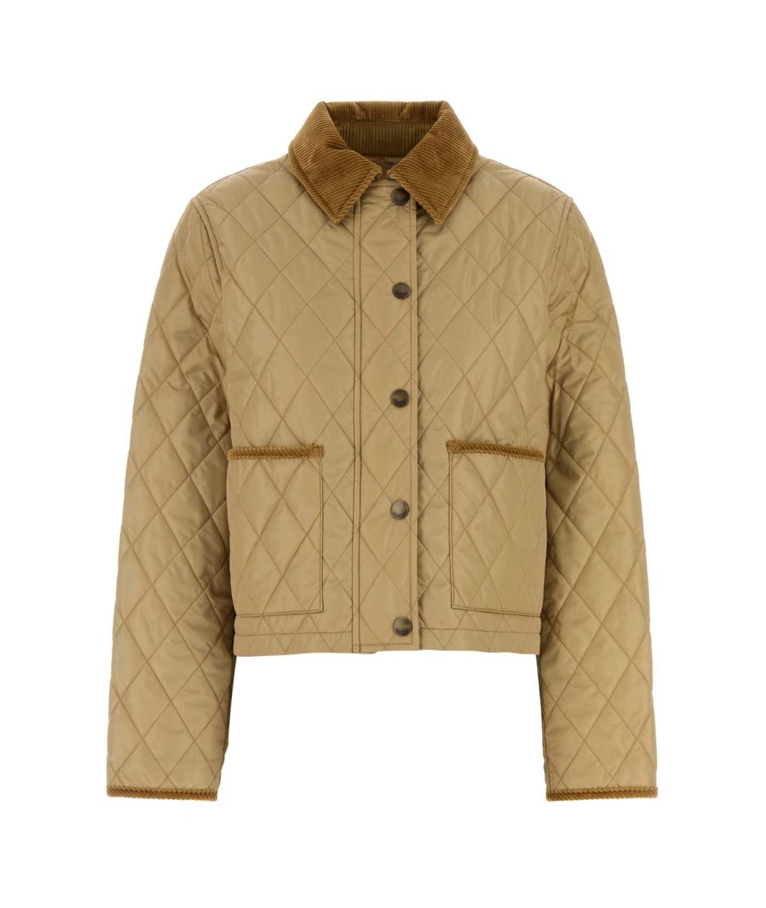 BURBERRY Бежевая хлопковая куртка, фото 1