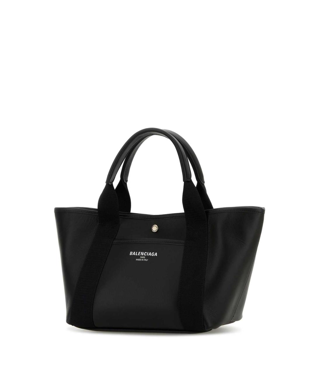BALENCIAGA Черная кожаная сумка с короткими ручками, фото 2