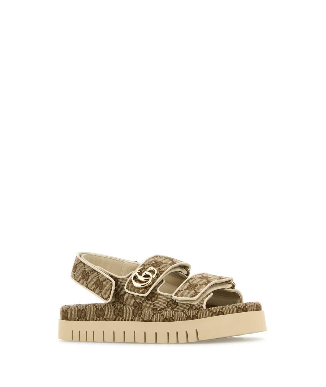 GUCCI Бежевые босоножки, фото 2