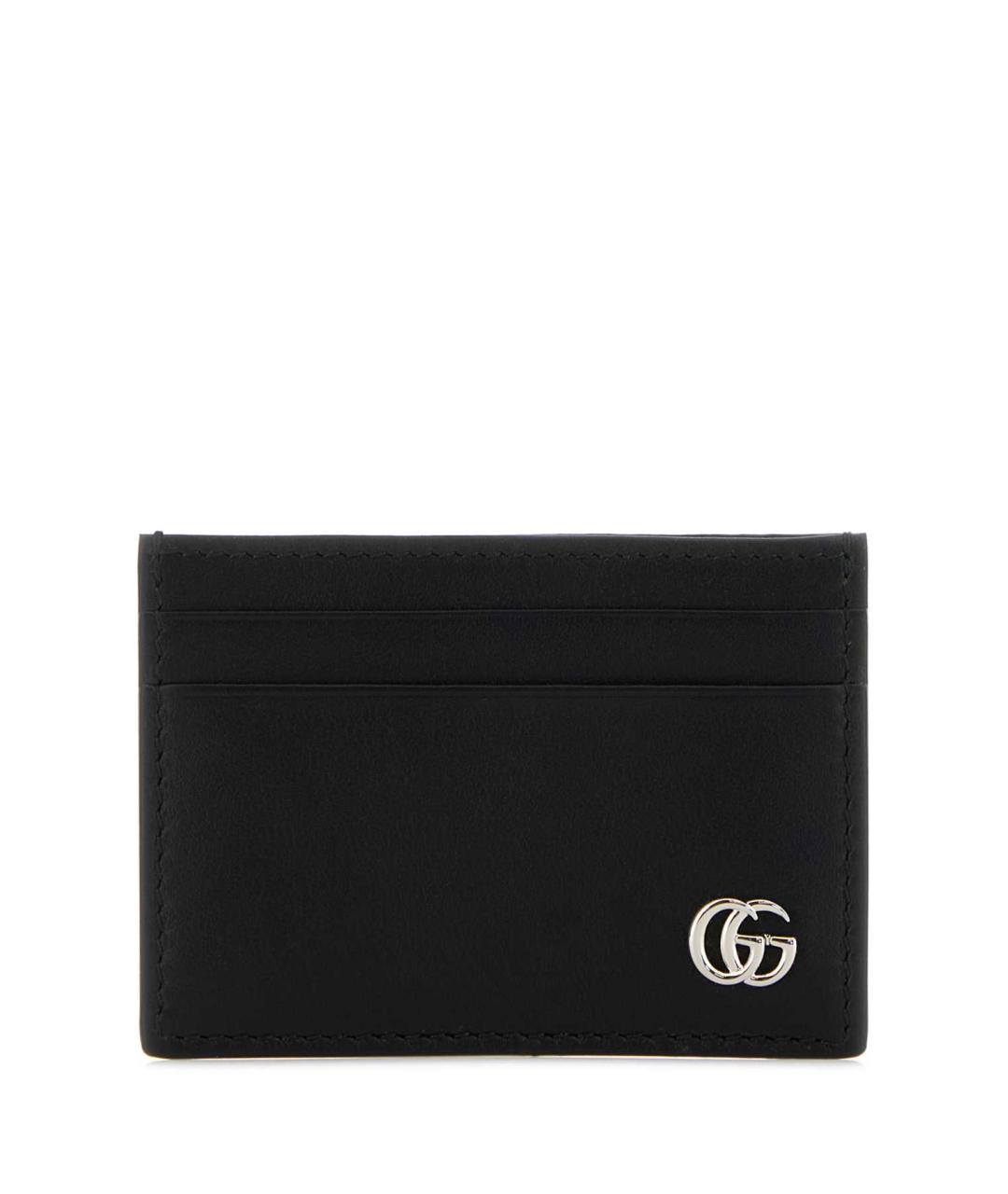 GUCCI Черный кожаный кардхолдер, фото 1