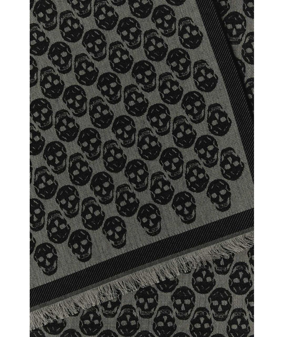 ALEXANDER MCQUEEN Серый шарф, фото 2