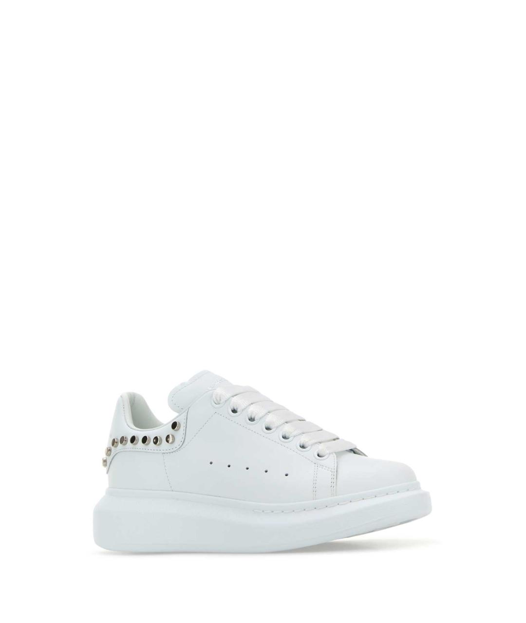 ALEXANDER MCQUEEN Белые кожаные кеды, фото 2