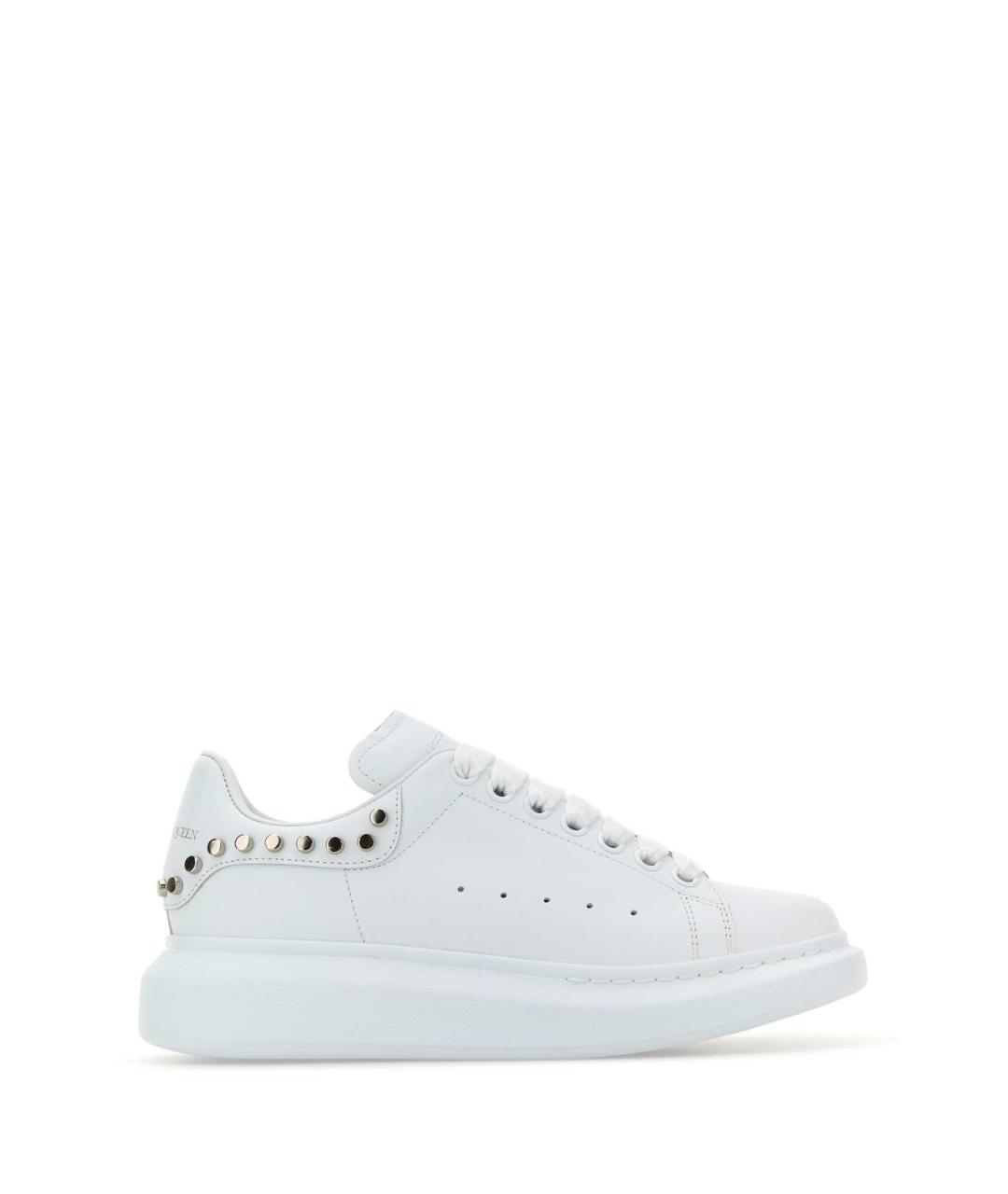 ALEXANDER MCQUEEN Белые кожаные кеды, фото 1