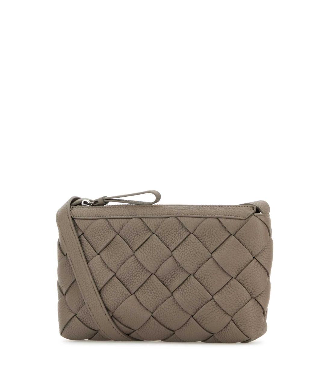BOTTEGA VENETA Коричневая кожаная сумка на плечо, фото 2