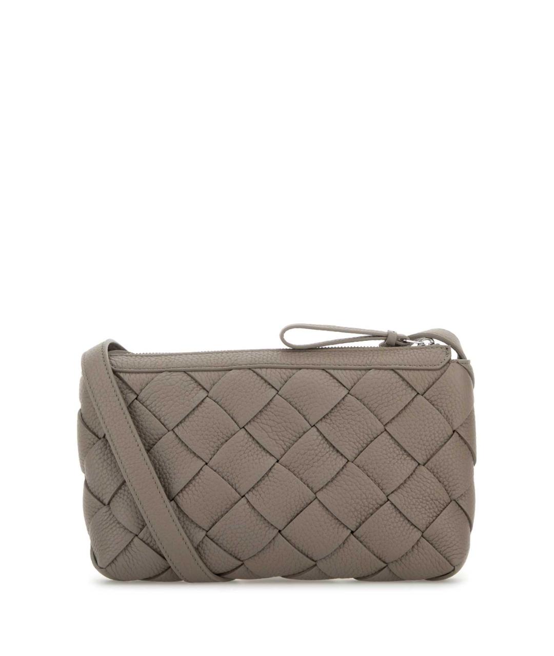 BOTTEGA VENETA Коричневая кожаная сумка на плечо, фото 3