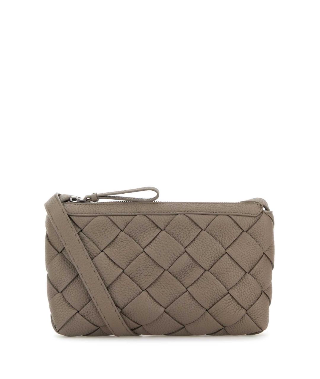 BOTTEGA VENETA Коричневая кожаная сумка на плечо, фото 1