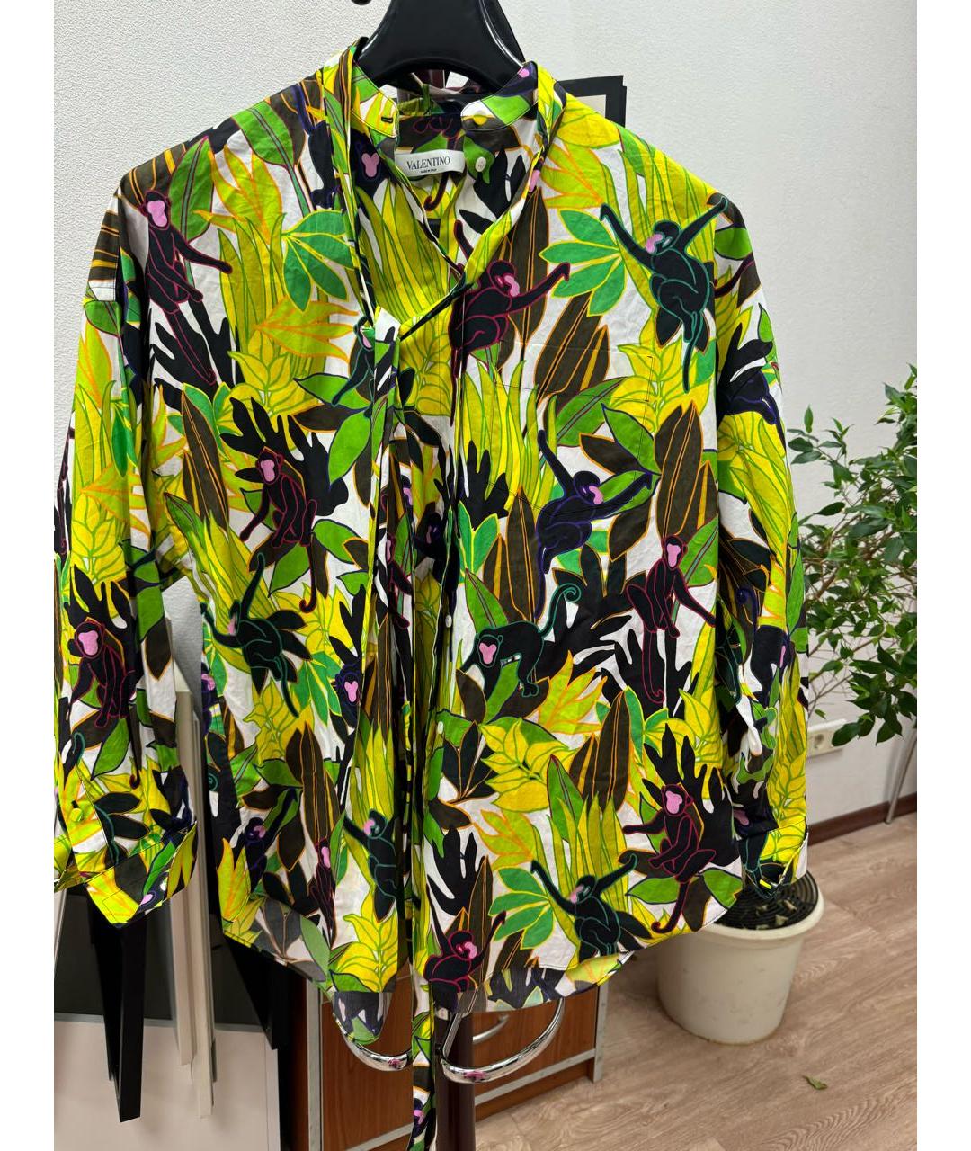 VALENTINO Мульти хлопковая рубашка, фото 9