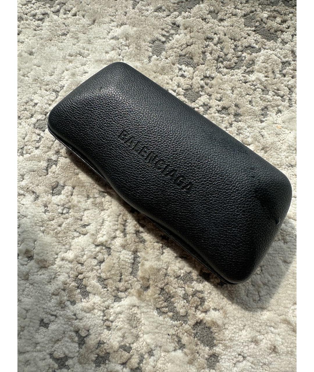 BALENCIAGA Черные пластиковые солнцезащитные очки, фото 5