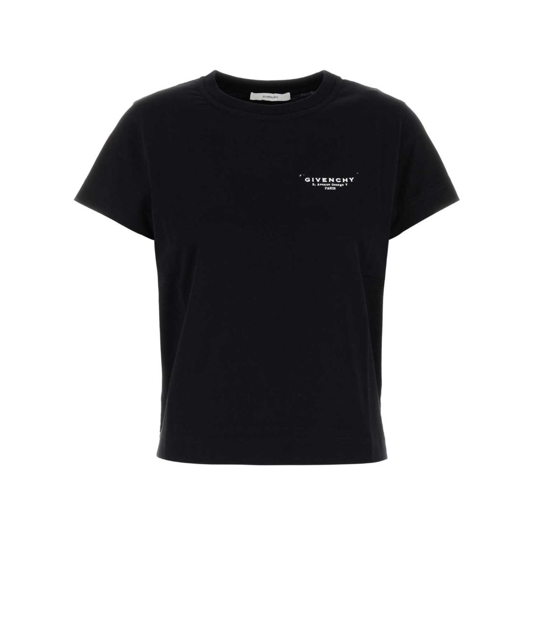 GIVENCHY Черная хлопковая футболка, фото 1