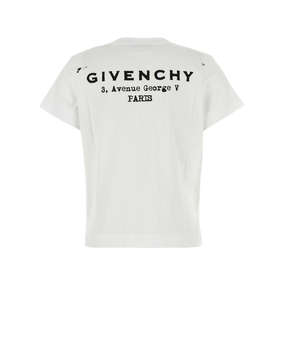 GIVENCHY Белая хлопковая футболка, фото 2