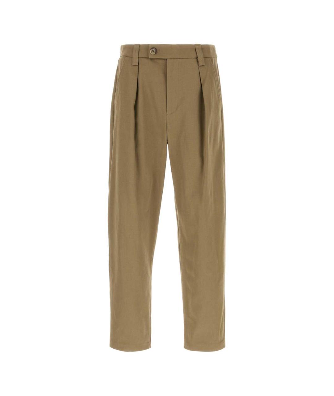 A.P.C. Коричневые хлопковые повседневные брюки, фото 1