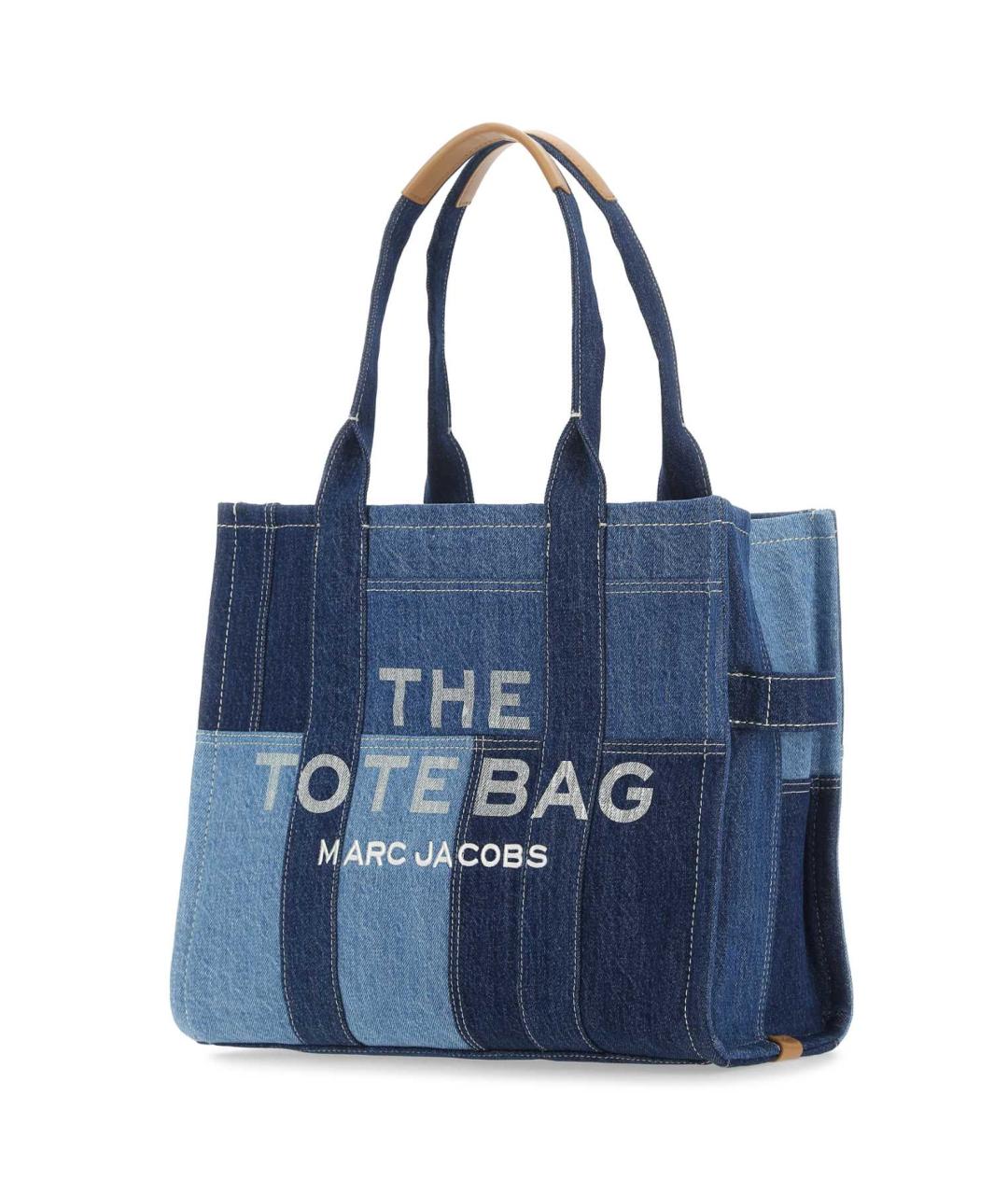 MARC JACOBS Синяя хлопковая сумка с короткими ручками, фото 2