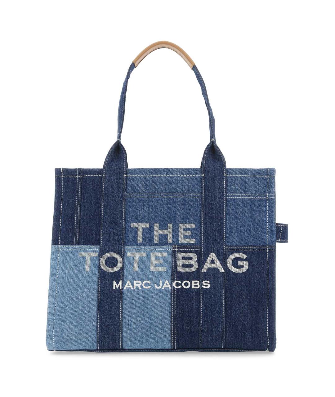 MARC JACOBS Синяя хлопковая сумка с короткими ручками, фото 1