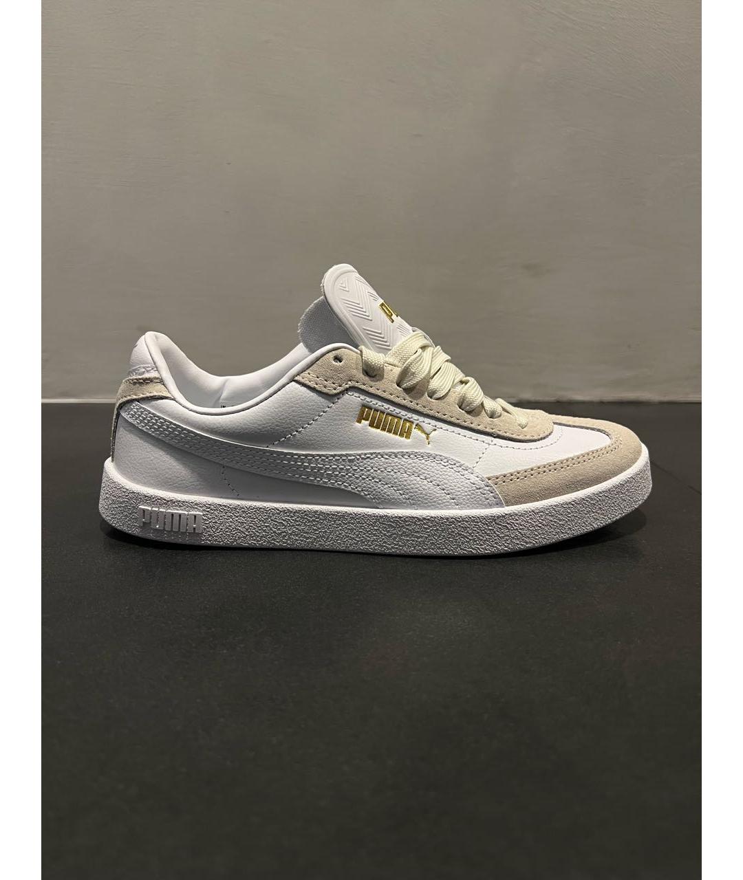 PUMA Белые кожаные кеды, фото 8