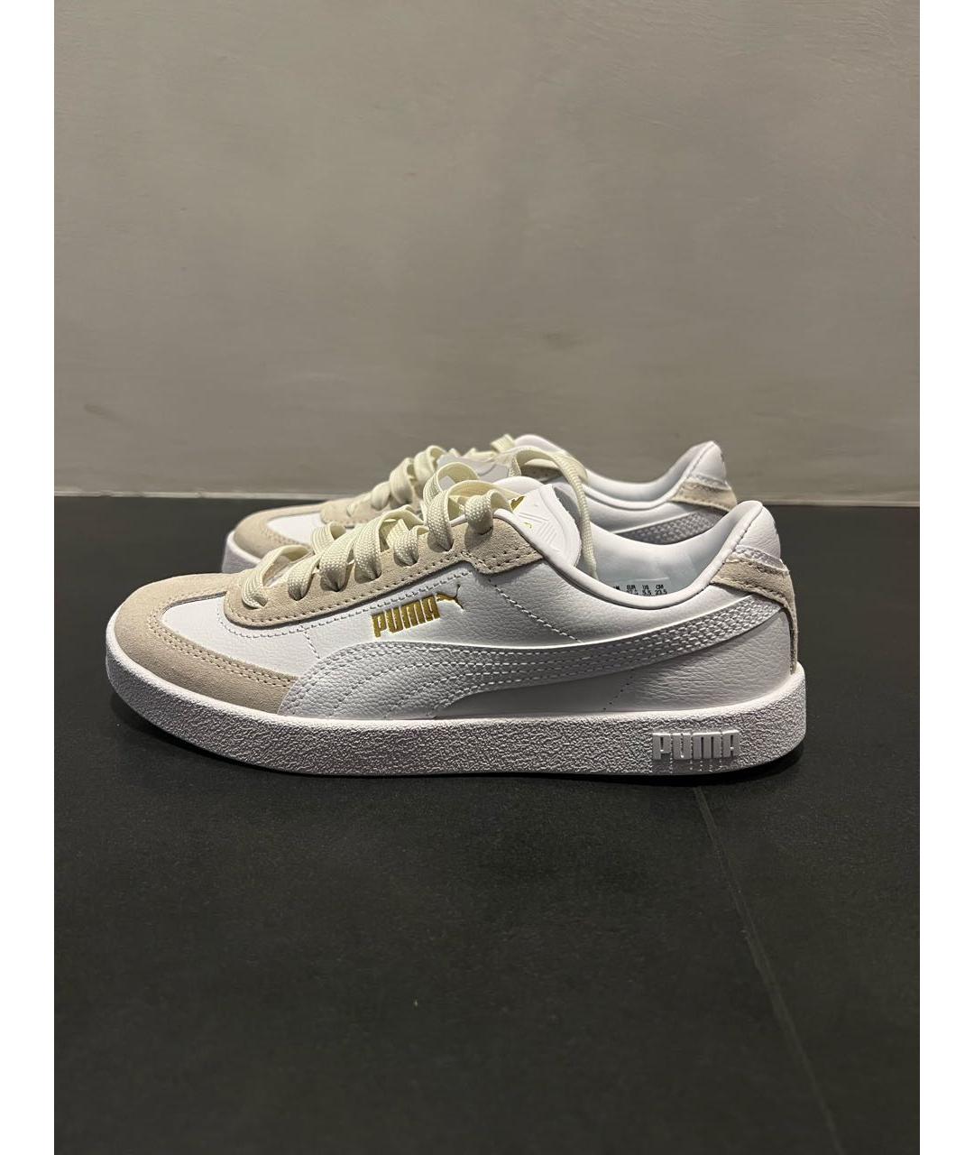 PUMA Белые кожаные кеды, фото 2
