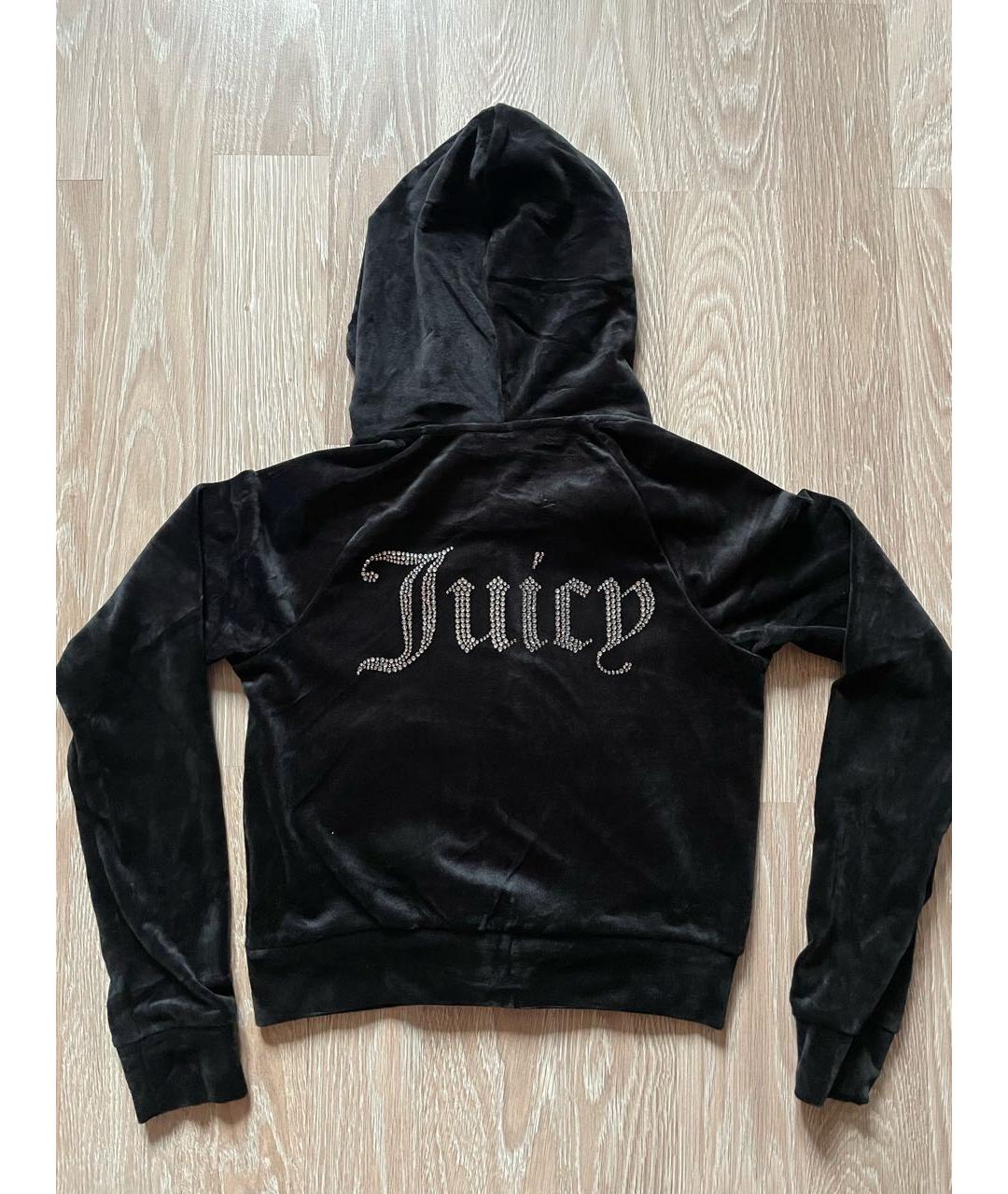 JUICY COUTURE Черный велюровый костюм с брюками, фото 4