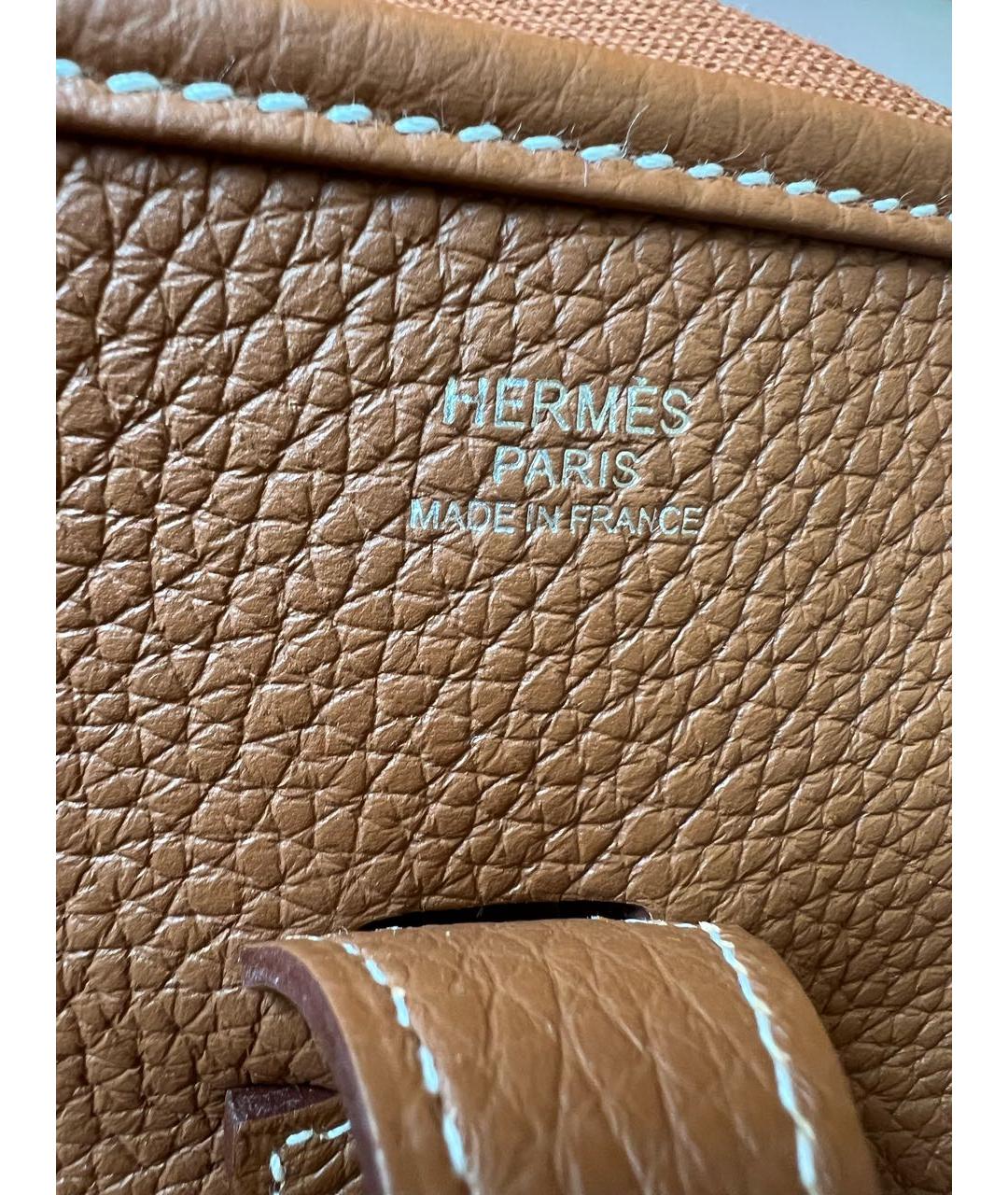 HERMES Коричневая кожаная сумка через плечо, фото 3