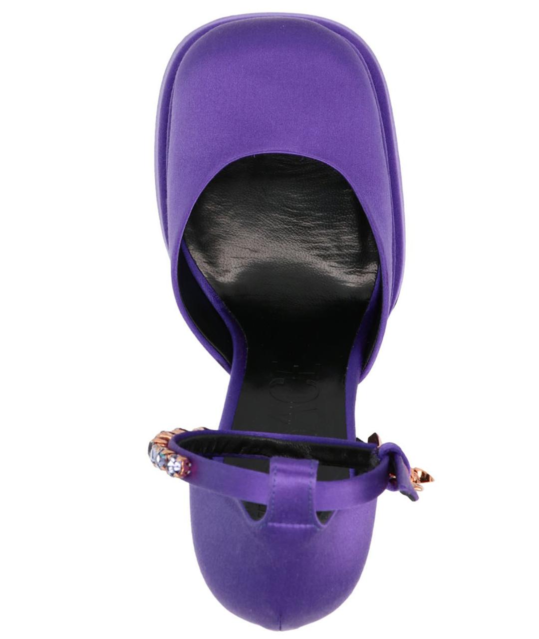 VERSACE Фиолетовые туфли, фото 3