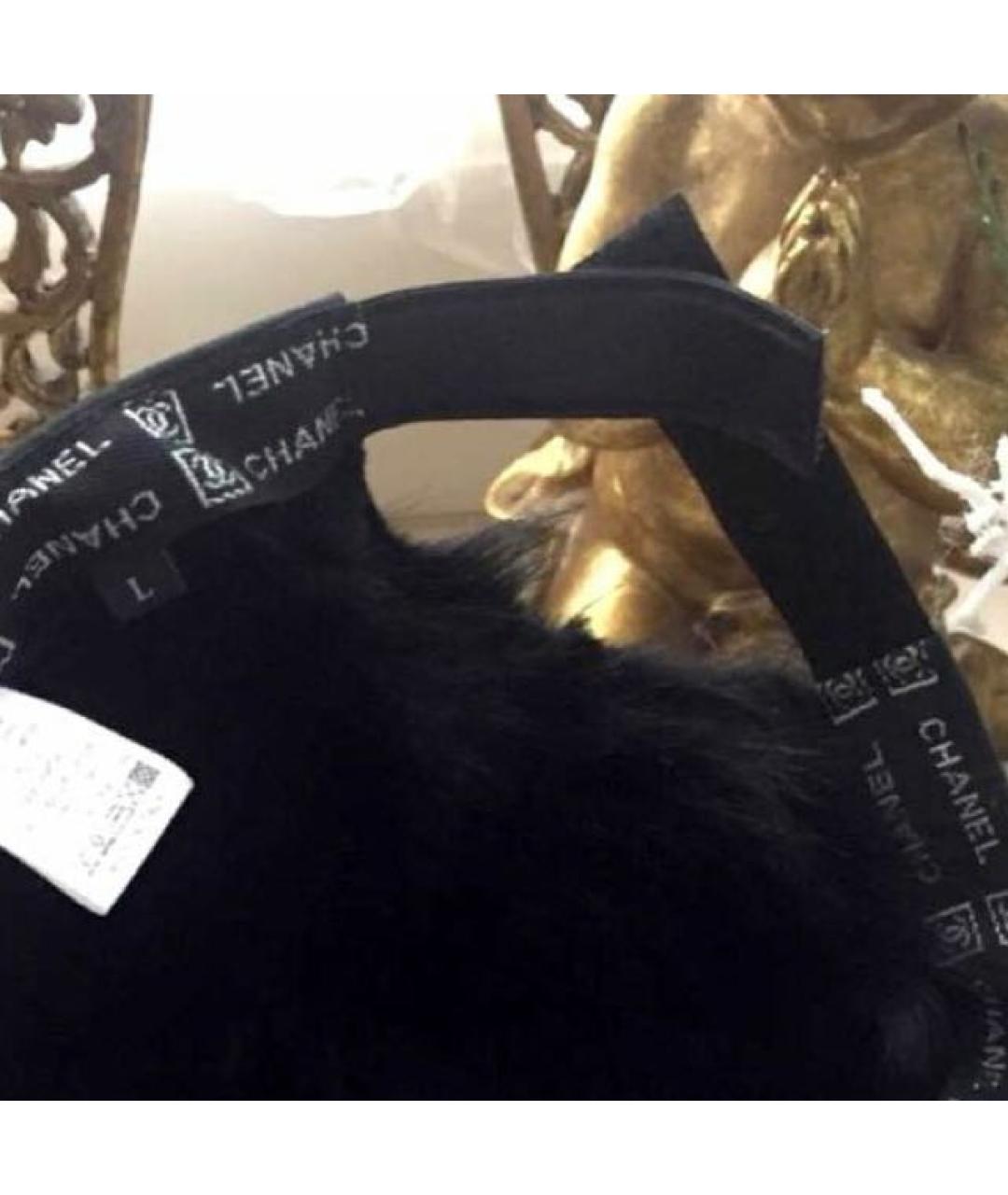 CHANEL Черная кожаная кепка, фото 8