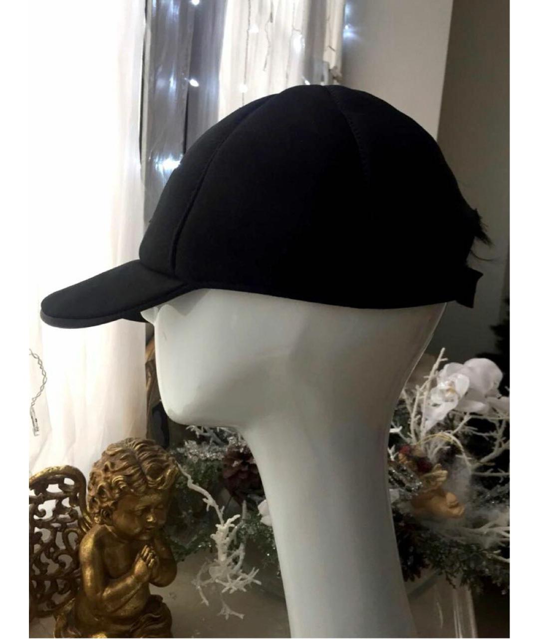 CHANEL Черная кожаная кепка, фото 6
