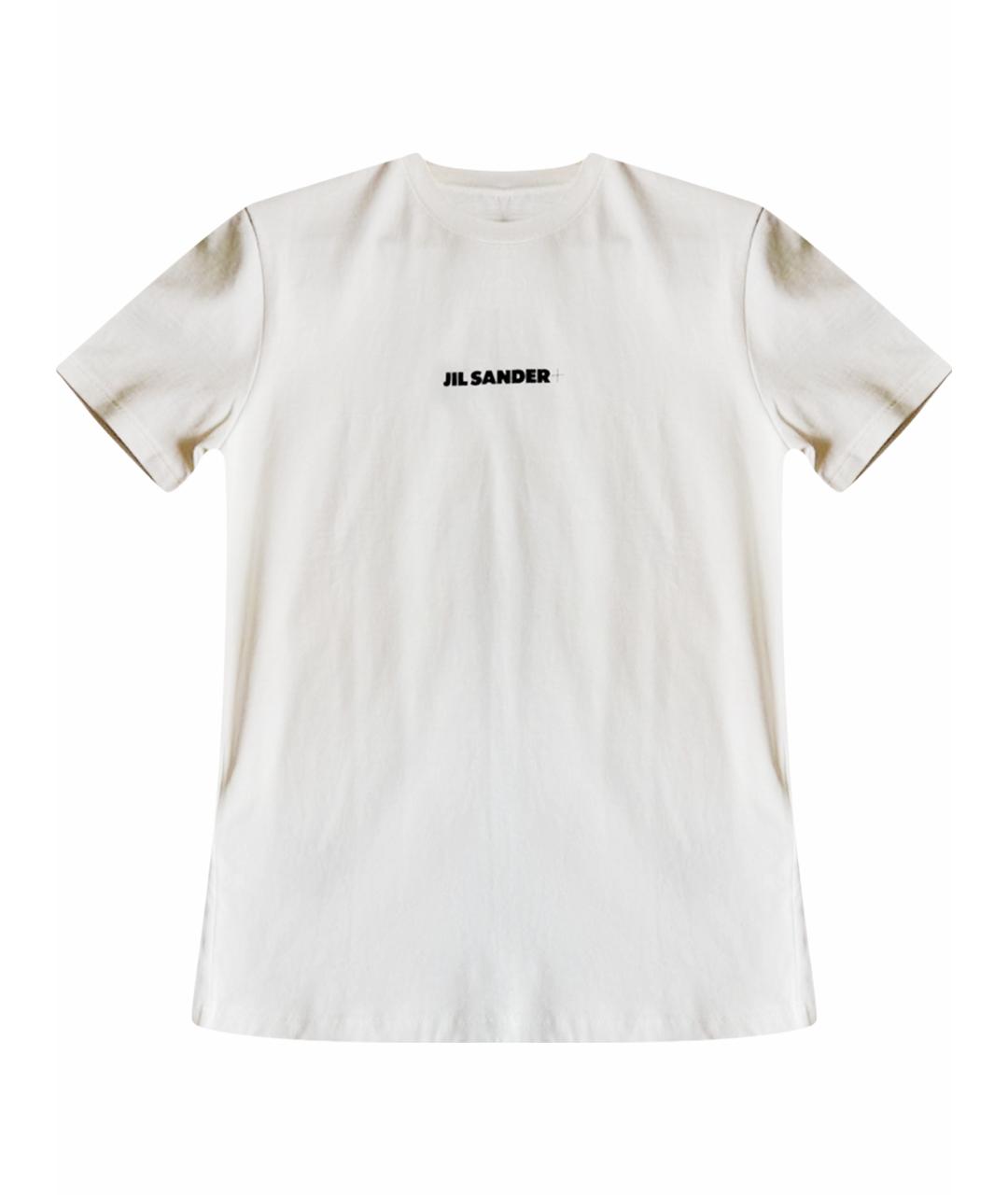 JIL SANDER Белая хлопковая футболка, фото 1