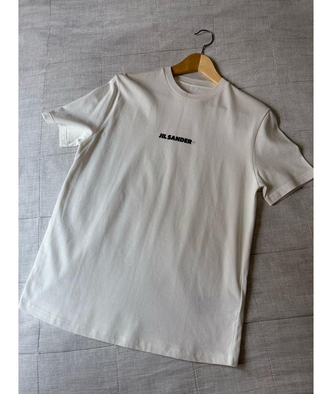 JIL SANDER Белая хлопковая футболка, фото 6
