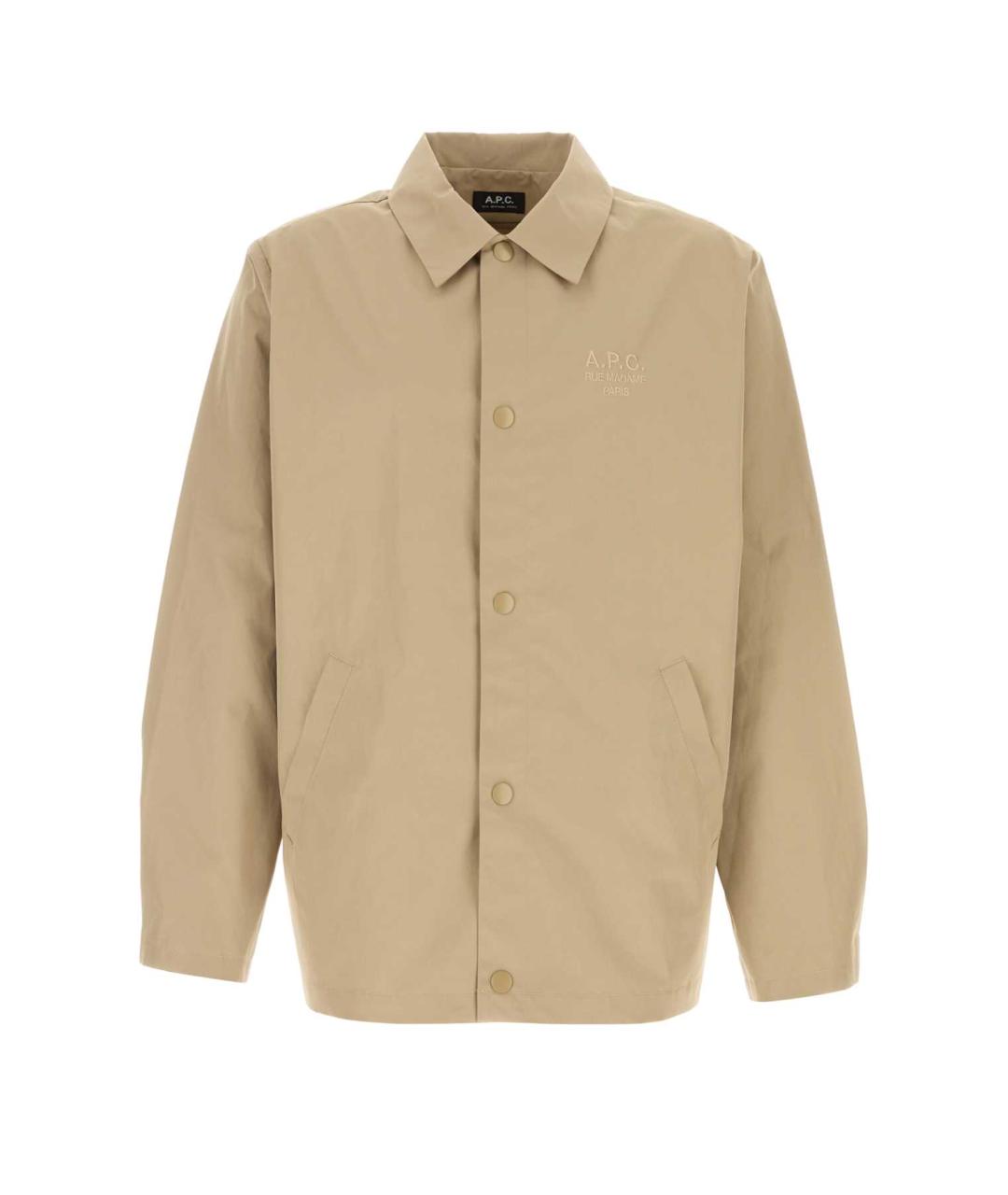 A.P.C. Бежевая полиэстеровая куртка, фото 1