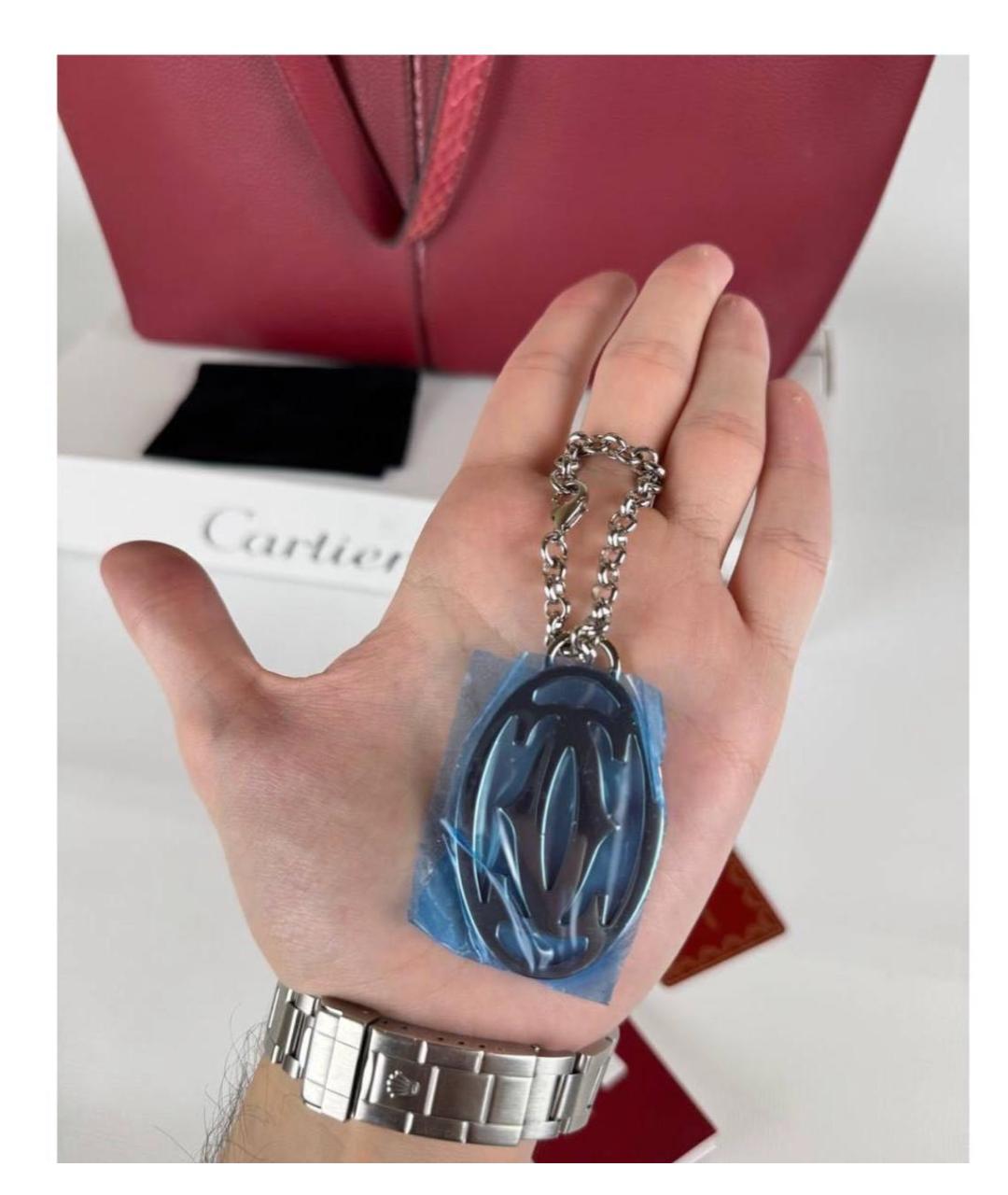 CARTIER Бордовая кожаная сумка тоут, фото 6