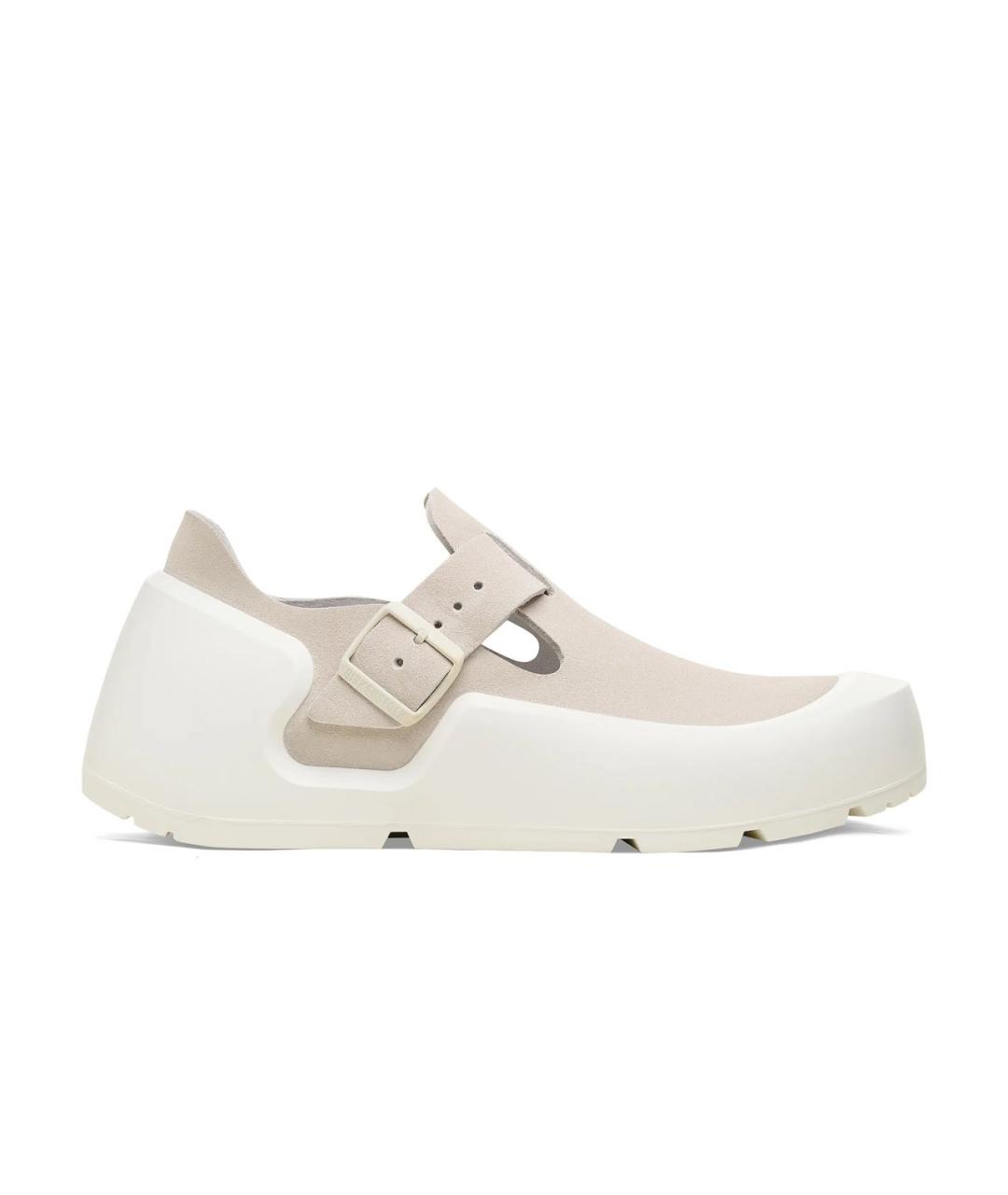 BIRKENSTOCK Бежевые нубуковые сандалии, фото 7