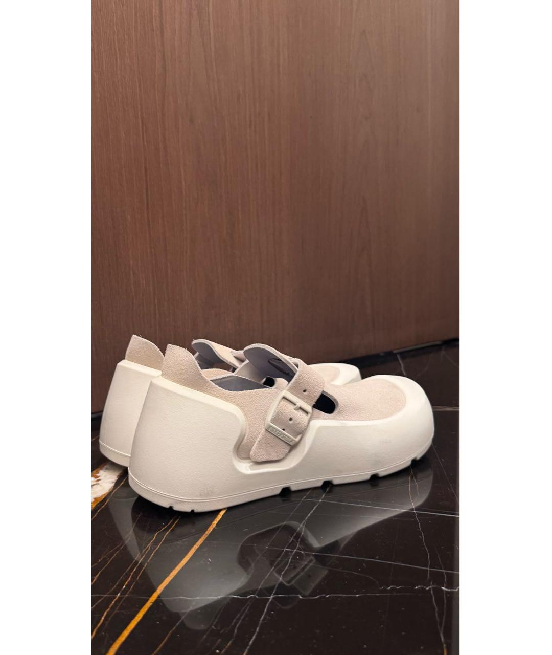 BIRKENSTOCK Бежевые нубуковые сандалии, фото 5