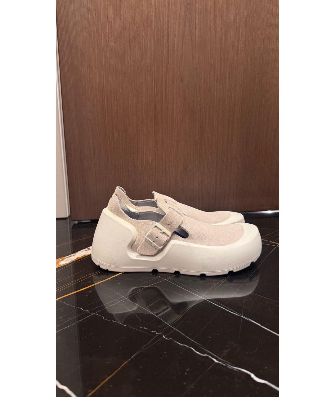 BIRKENSTOCK Бежевые нубуковые сандалии, фото 2