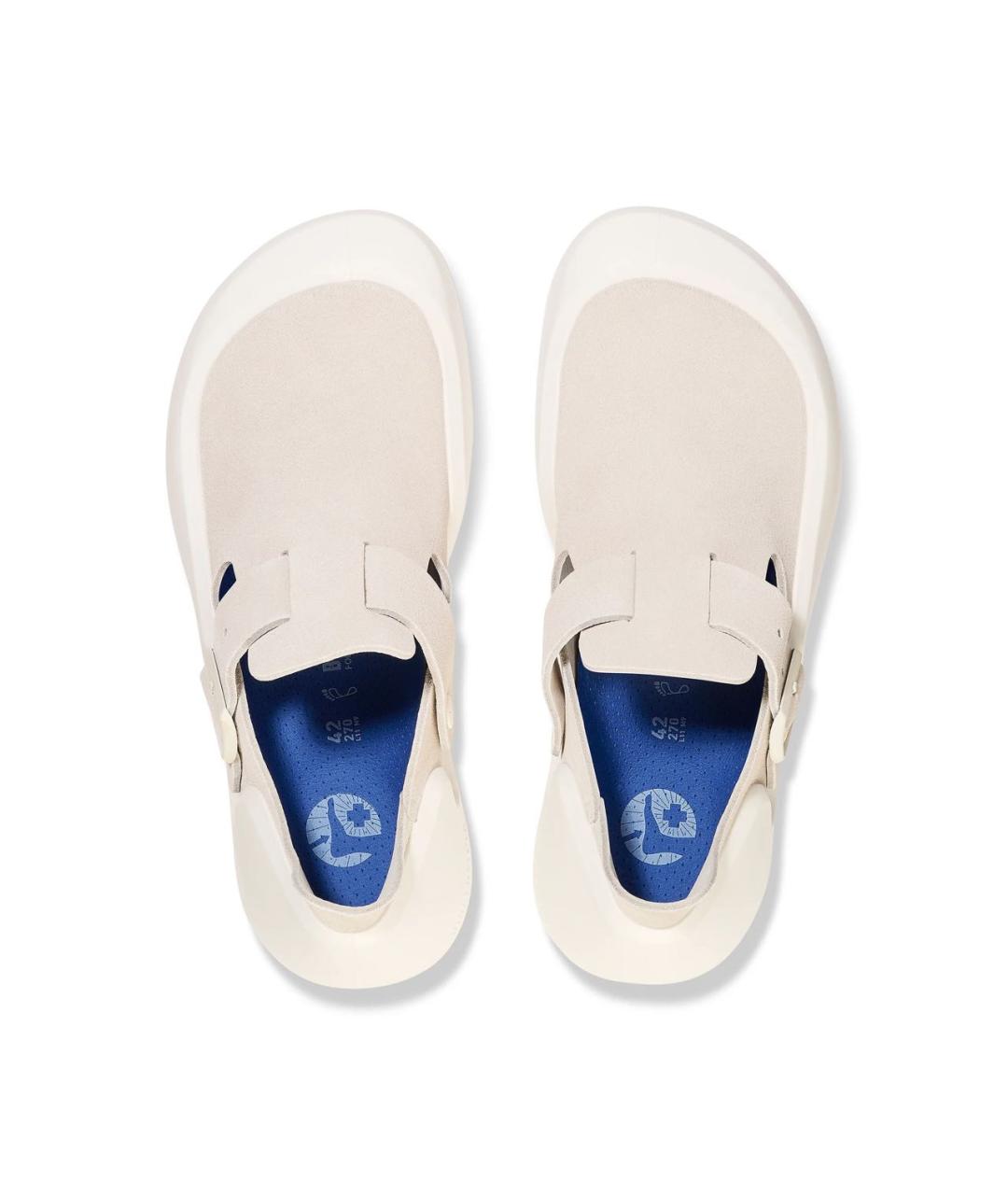 BIRKENSTOCK Бежевые нубуковые сандалии, фото 6