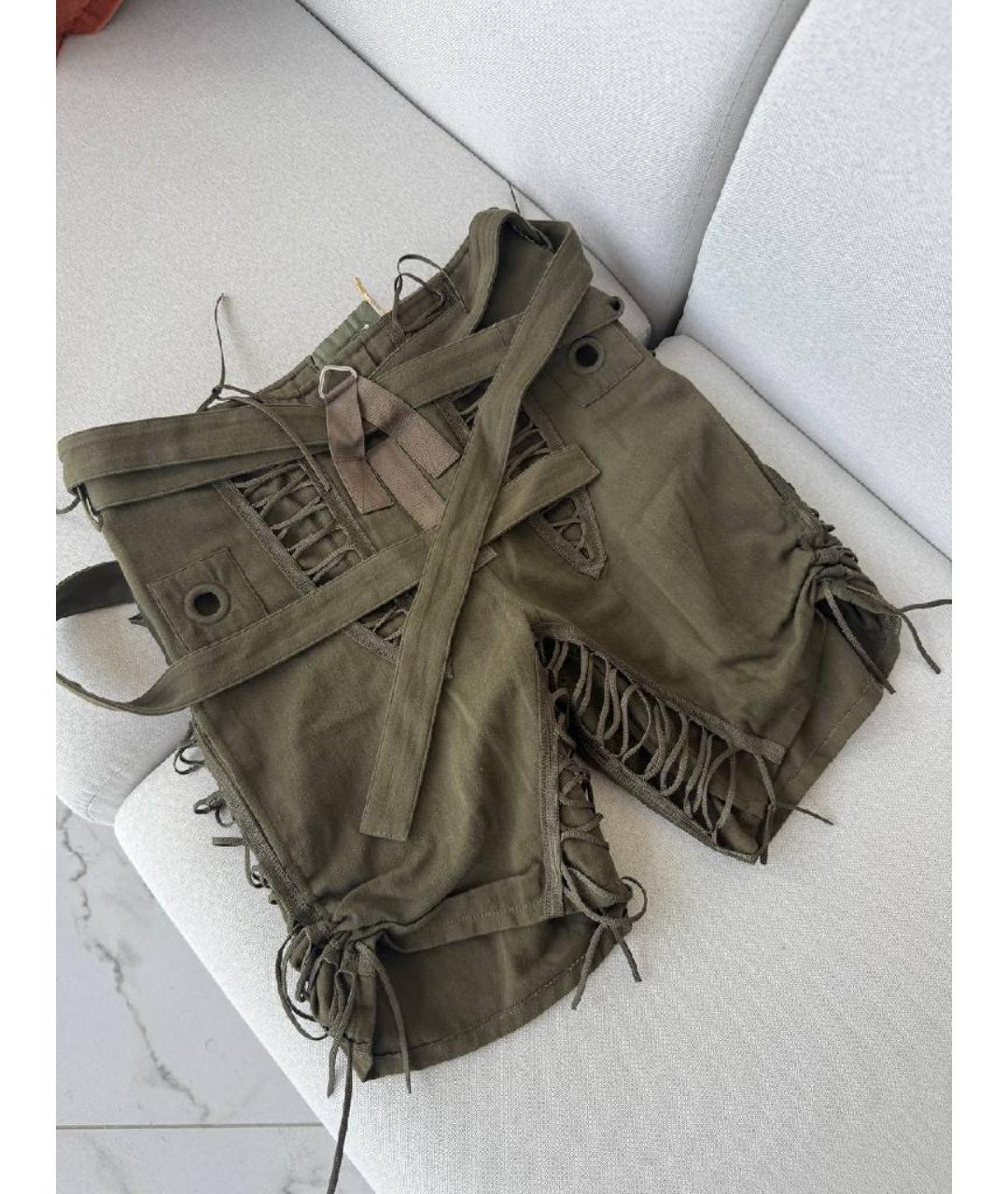 SAINT LAURENT Зеленые шорты, фото 2