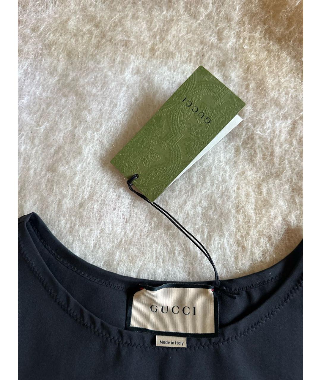 GUCCI Черная майка, фото 3