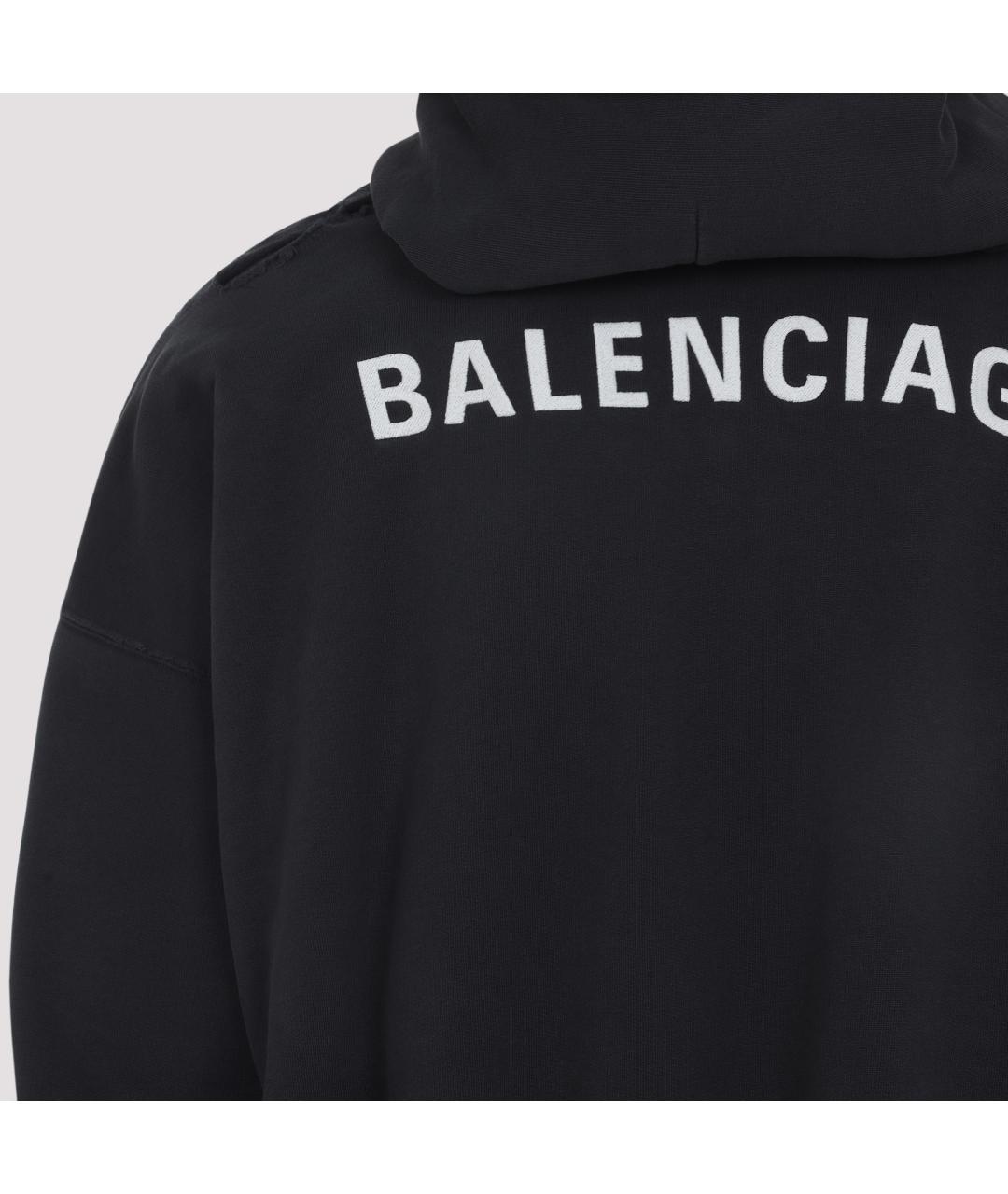 BALENCIAGA Черная хлопковая куртка, фото 4