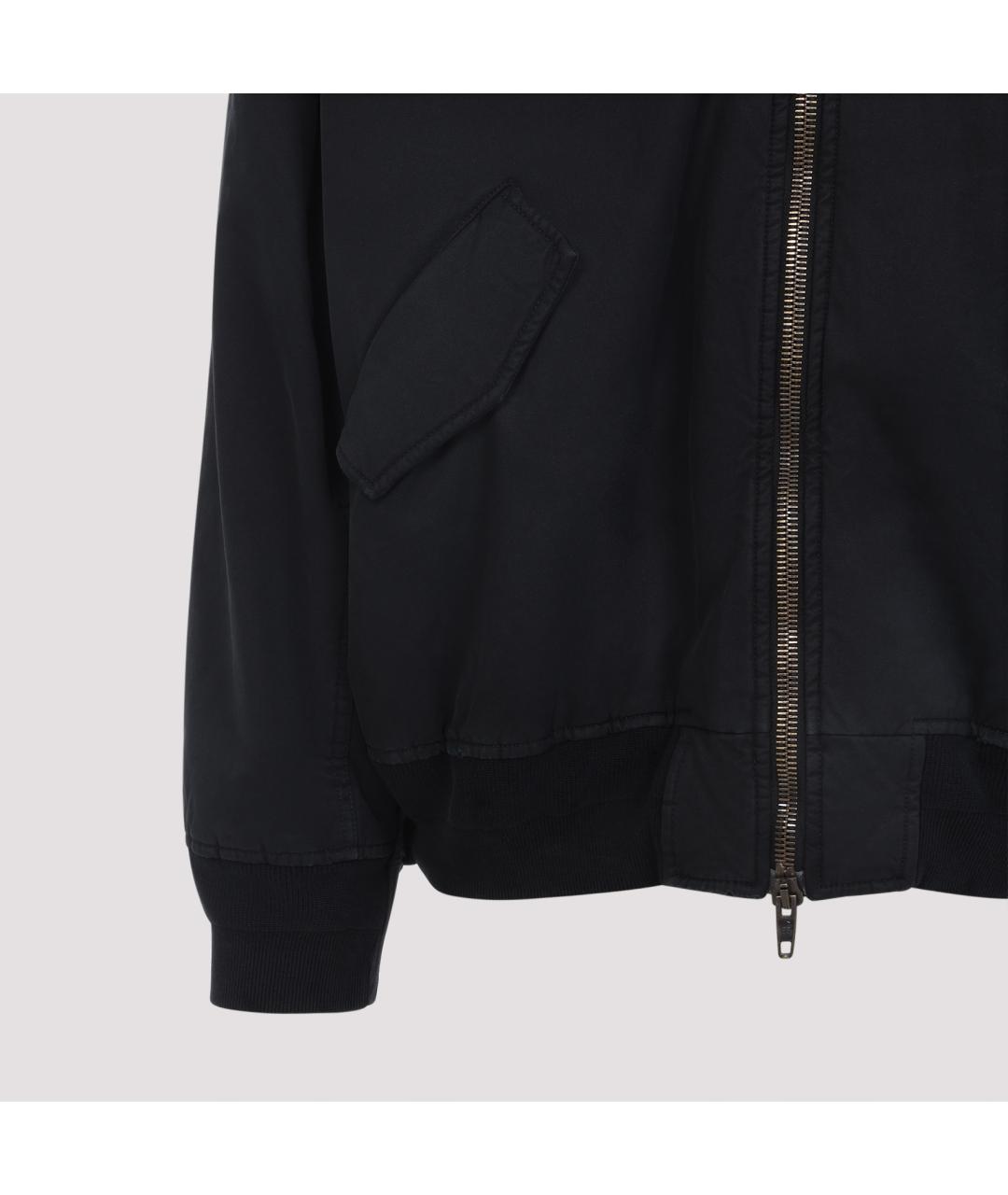 BALENCIAGA Черная хлопковая куртка, фото 3