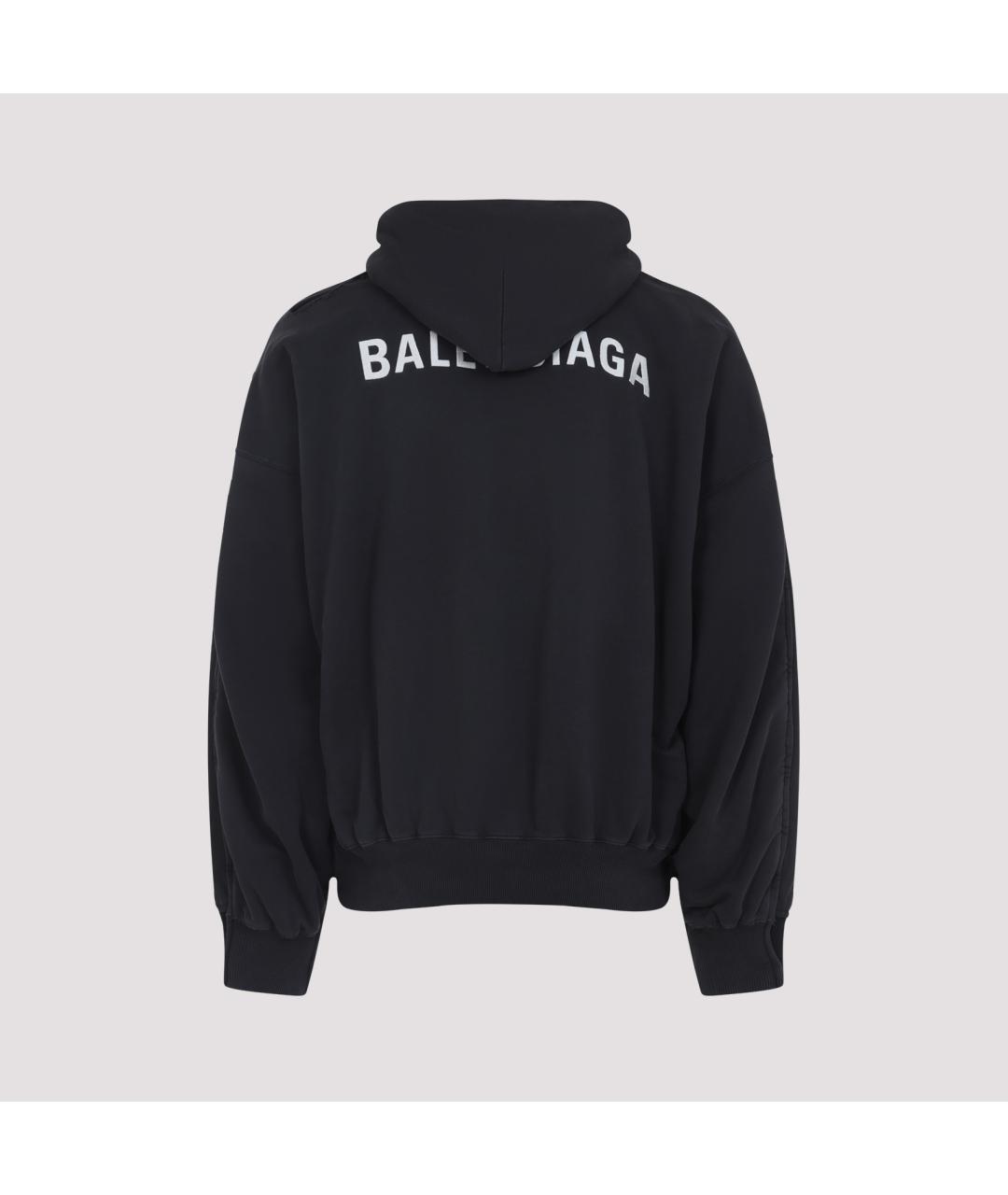 BALENCIAGA Черная хлопковая куртка, фото 2