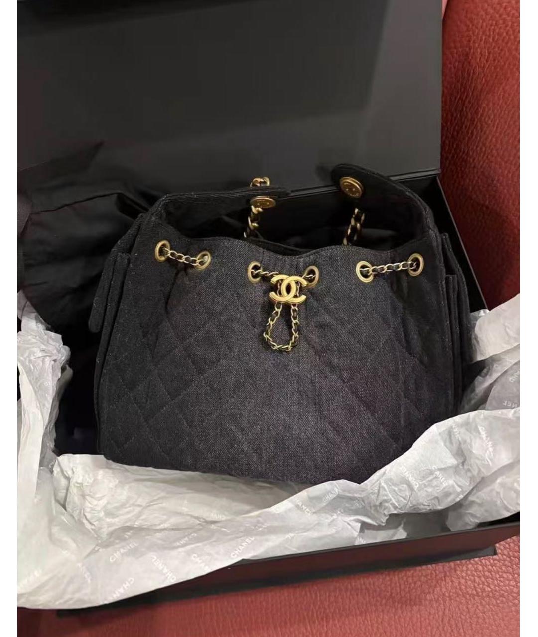 CHANEL Деним сумка тоут, фото 5