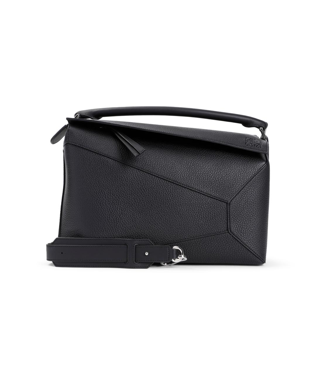 LOEWE Черная кожаная сумка на плечо, фото 1