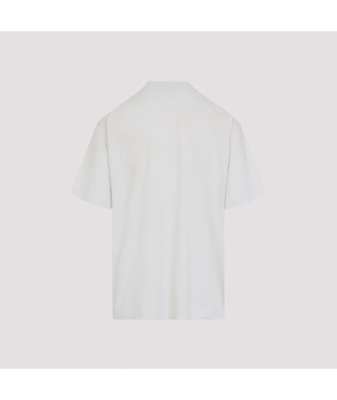 BALENCIAGA Белая хлопковая футболка, фото 2