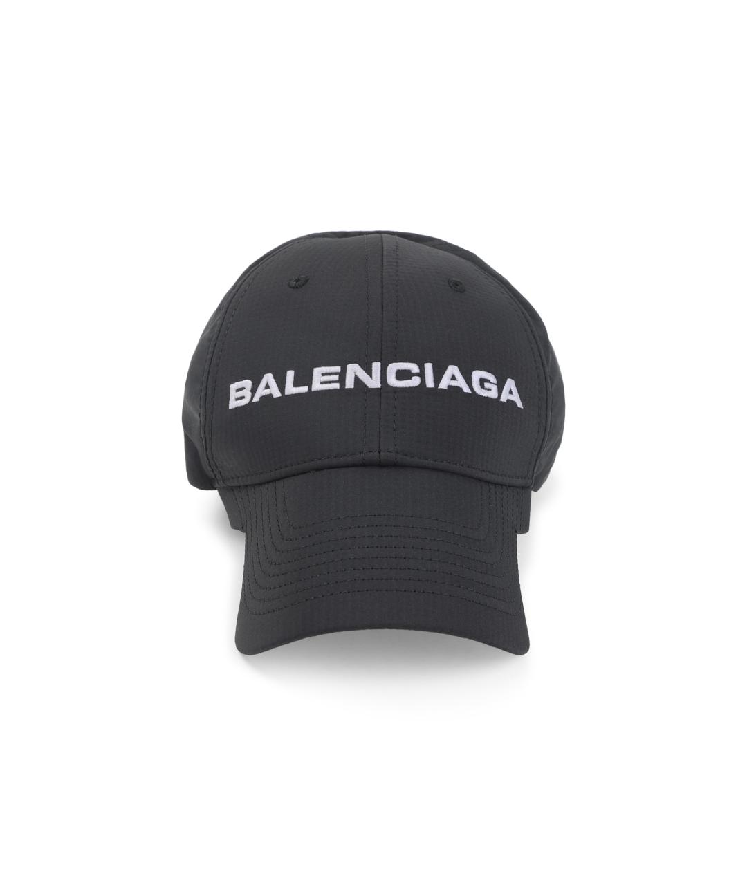 BALENCIAGA Черная синтетическая кепка/бейсболка, фото 1