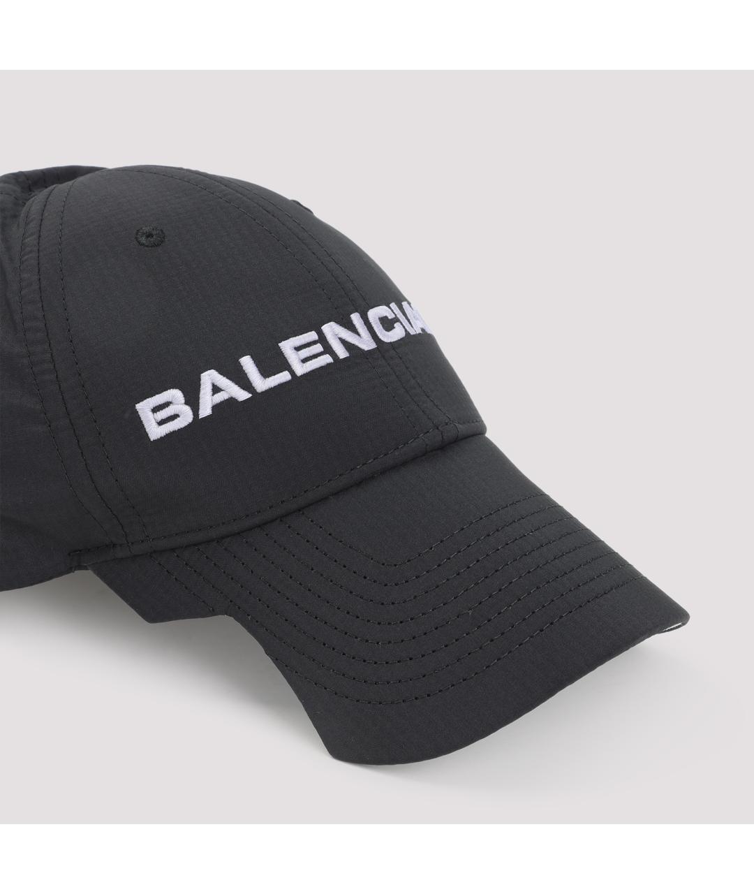 BALENCIAGA Черная синтетическая кепка/бейсболка, фото 3