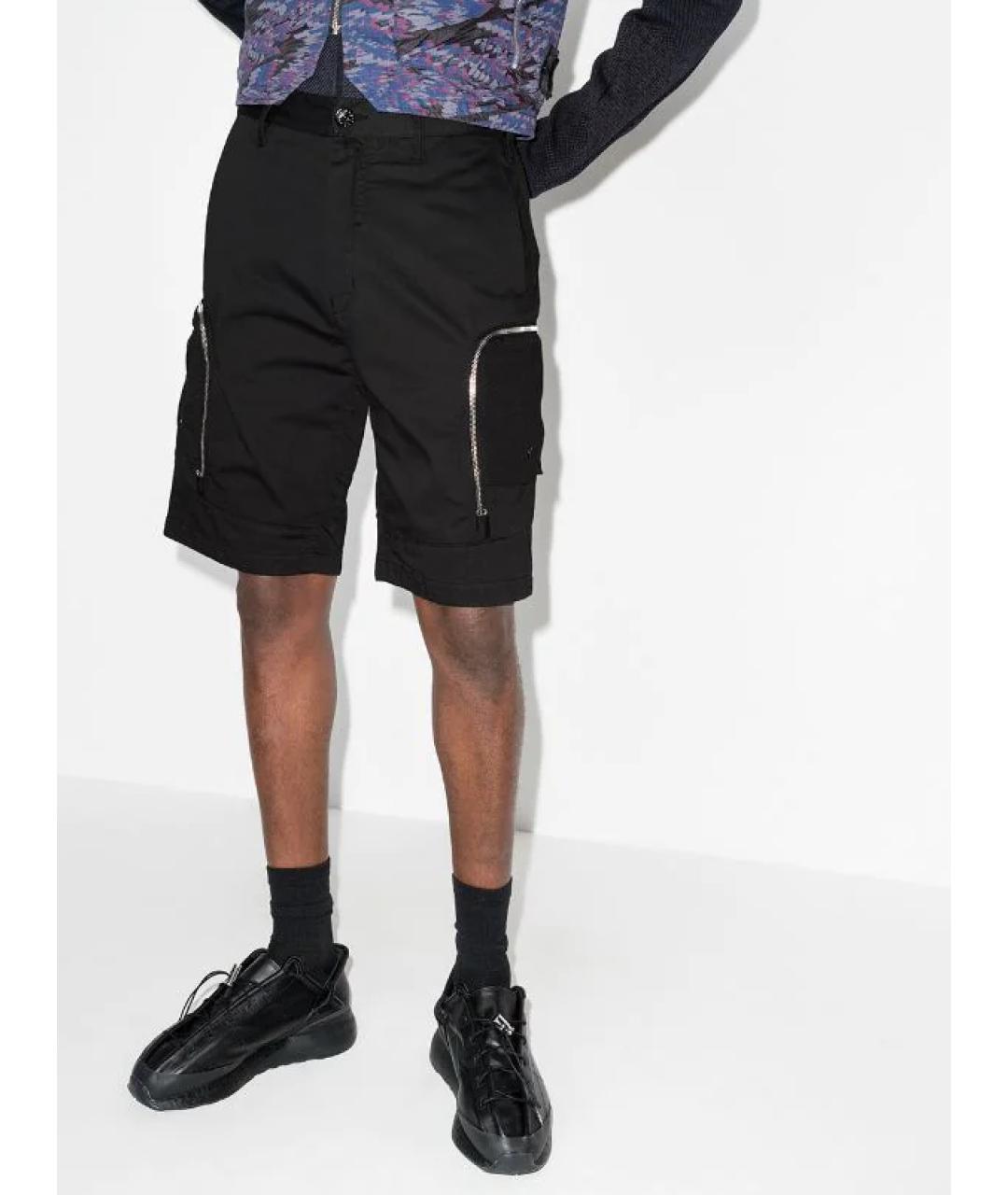 STONE ISLAND SHADOW PROJECT Черные хлопковые шорты, фото 5