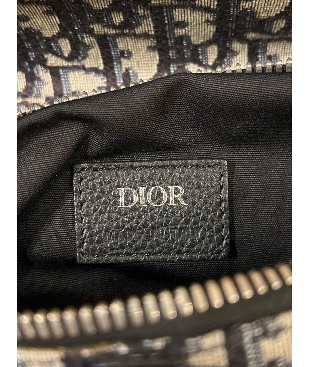 CHRISTIAN DIOR Бежевая тканевая сумка на плечо, фото 5