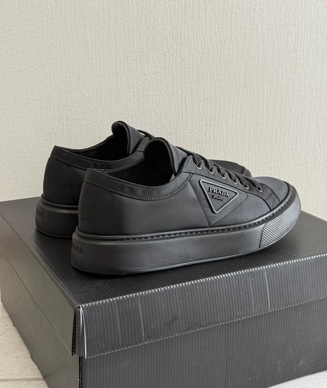 PRADA Черные кеды, фото 5