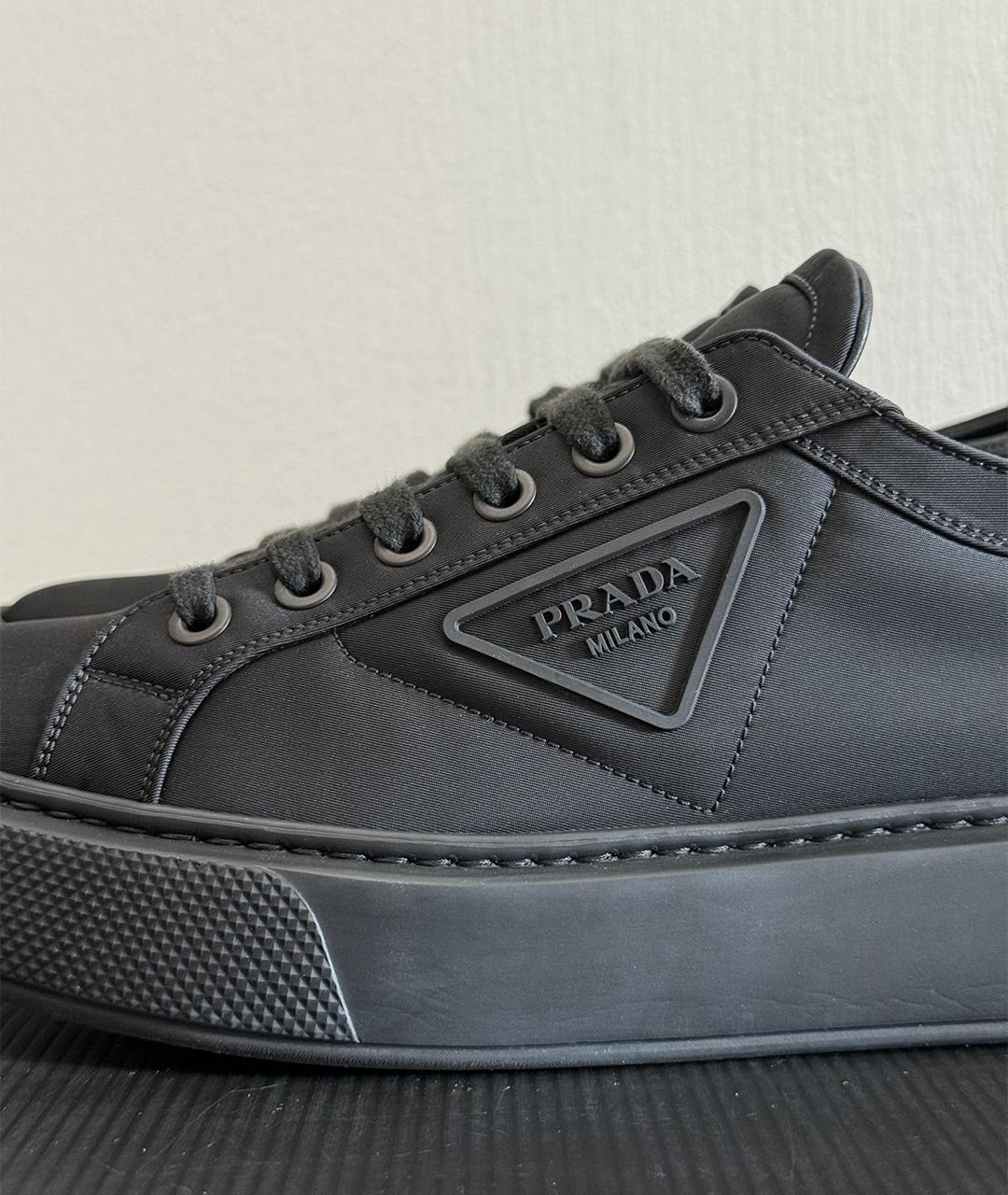 PRADA Черные кеды, фото 3